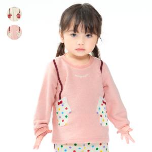 再値下げ 25秋冬SALE40%OFF価格 子供服 moujonjon (ムージョンジョン) ミトンデザインブークレー裏起毛トレーナー・スウェット M64606｜こどもの森e-shop Yahoo!店