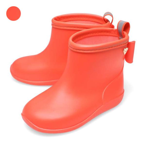 【子供服】 moujonjon (ムージョンジョン) バックリボン付無地レインシューズ・長靴 16c...