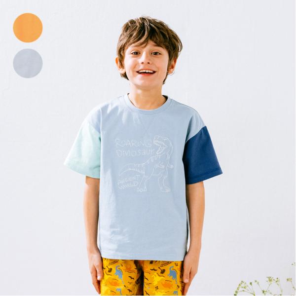 再値下げ 25夏SALE50%OFF価格 crescent (クレセント) 恐竜刺繍半袖Ｔシャツ 8...