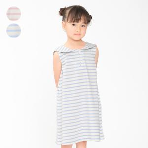 【子供服】 crescent (クレセント) 後ろリボンボーダーワンピース 80cm〜130cm N42330｜こどもの森e-shop Yahoo!店