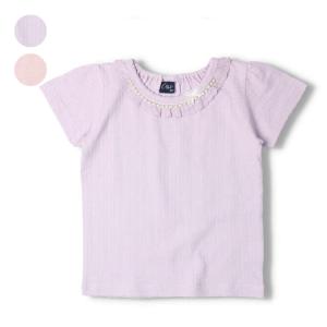 【子供服】 crescent (クレセント) パールモチーフ付き半袖Tシャツ 80cm〜130cm N42816｜marutaka-iryo