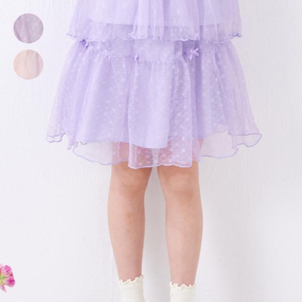 子供服 crescent (クレセント) リボン付きチュールスカート 80cm 90cm 100cm...