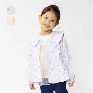 【再値下げ】【23秋冬SALE40%OFF価格】 crescent (クレセント) 小花・無地ミニ裏毛ジャケット キッズ 女の子 N60100 CP｜marutaka-iryo