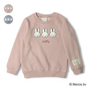 【再値下げ】22秋冬セール:50%OFF価格  WILL MERY (ウィルメリー) 【Miffy/ミッフィー】アップリケ裏起毛トレーナー キッズ 女の子 N64629｜marutaka-iryo