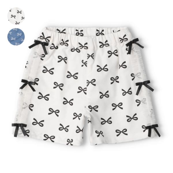 子供服 KIDS FOREST(キッズフォレスト) リボン柄ショートパンツ 80cm 90cm 10...