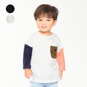 【子供服】 Daddy Oh Daddy (ダディオダディ) クレイジー配色長袖Ｔシャツ・ロンT 9...