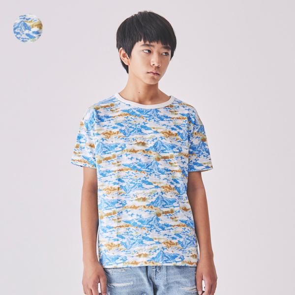 【子供服】 Daddy Oh Daddy (ダディオダディ) 日本製 総柄半袖Tシャツ 140cm〜...