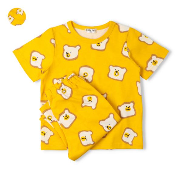 子供服 JollyJury (ジョリージュリー) くま総柄半袖パジャマ 80cm 90cm 100c...