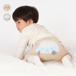 kid´s zoo (キッズズー) くま・車アップリケ6分丈ハーフパンツ