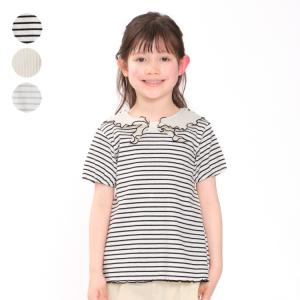 【子供服】 kid´s zoo (キッズズー) ボーダー・無地ジャガードマリンＴシャツ 80cm〜130cm W42810｜marutaka-iryo