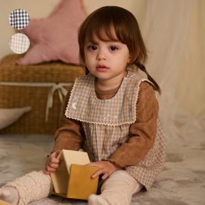 【子供服】 kid´s zoo (キッズズー) Ｗガーゼギンガムチェック柄チュニック 80cm，90cm ベビー 女の子 ギフト プレゼント 出産祝い　W60900 CP｜marutaka-iryo