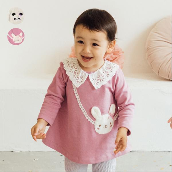 再値下げ 25秋冬SALE50%OFF価格 子供服 kid´s zoo (キッズズー) レース衿パン...