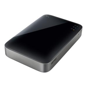 BUFFALO ミニステーション Wi-Fi&USB3.0用 ポータブルHDD 500GB HDW-P500U3｜marutaka-shouten