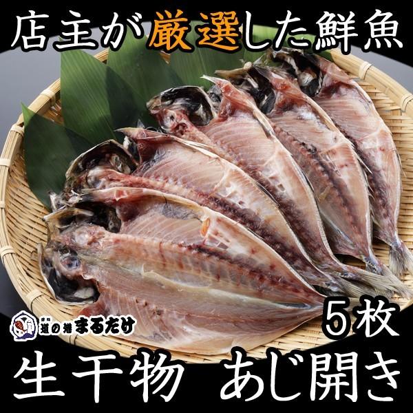 干物 詰め合わせ あじ開き5枚 干物セット 【冷凍】 長崎県産 鰺 贈り物 お歳暮 ギフト 御歳暮