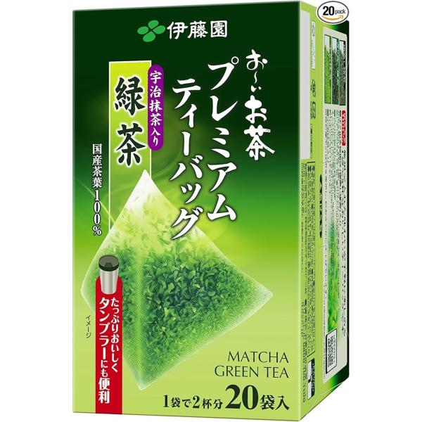伊藤園 お?いお茶プレミアムティーバッグ宇治抹茶入り緑茶 20袋入