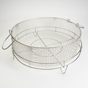 鳥井金網工芸 ステンレス製 丸カゴ（直径18cm） : 京都アンテナ