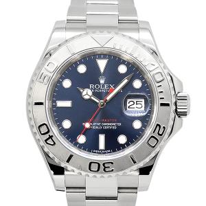 ロレックス ROLEX ヨットマスター ロレジウム 116622 ブルー文字盤 ランダム SS/プラチナ メンズ腕時計 自動巻き 生産終了モデル｜marutaki