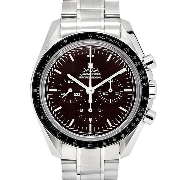 オメガ OMEGA スピードマスター プロフェッショナル ムーンウォッチ ブラウン文字盤 SS メン...