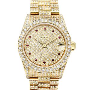 デイトジャスト ロレックス ROLEX 69173G シャンパン 彫りコン文字盤 W