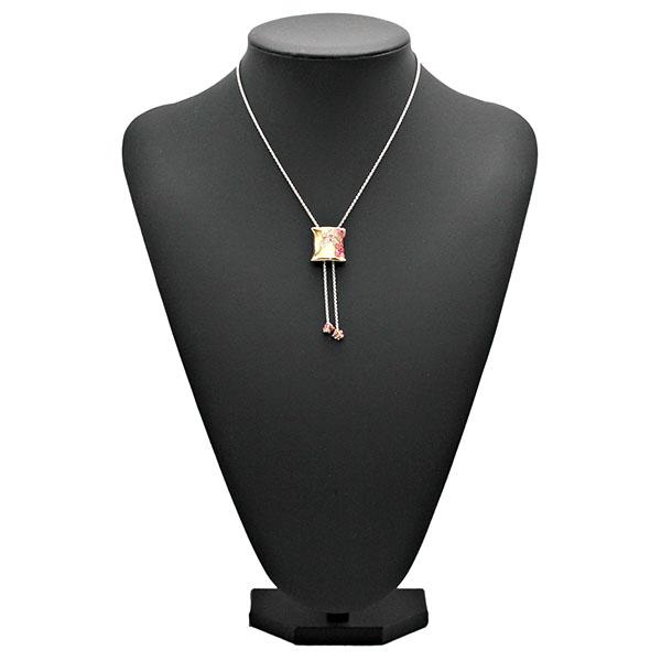 ビービージー BIBIGI フラワーデザイン K18PG K18WG ピンクサファイア ダイヤモンド...