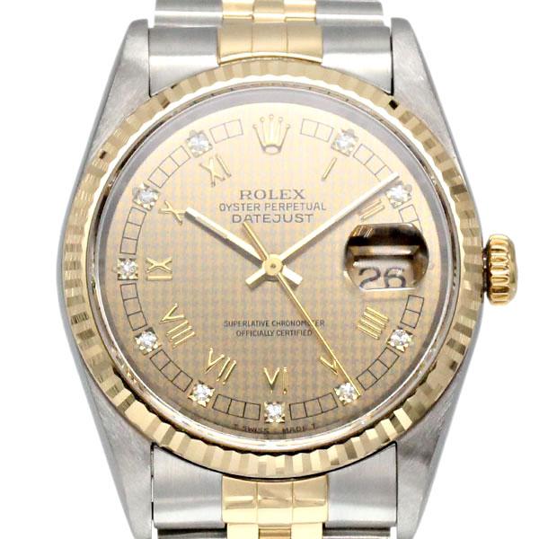 ロレックス ROLEX デイトジャスト 16233 シャンパンハウンズトゥース文字盤 S番(1993...