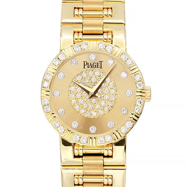 ピアジェ PIAGET ダンサー K18YG 純正ダイヤモンド レディース腕時計 手巻き 金無垢 女...