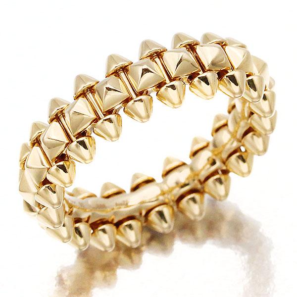 カルティエ Cartier クラッシュ ドゥ カルティエ リング SM #50 K18YG 金 指輪...