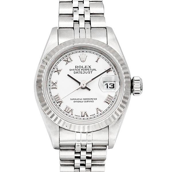 ロレックス ROLEX デイトジャスト 79174 ホワイト文字盤 P番(2000年) SS/WG ...