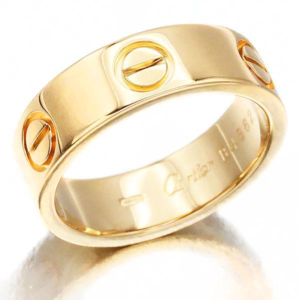 新品仕上げ カルティエ Cartier ラブ リング #50 K18YG ゴールド 6.5g クラシ...