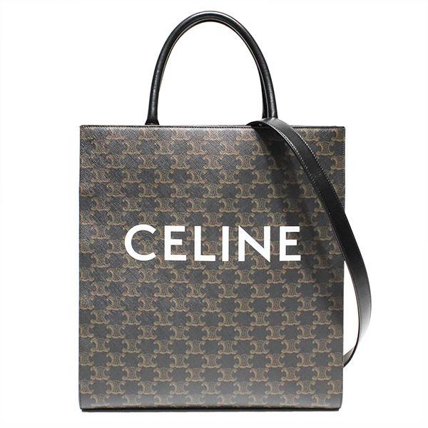 セリーヌ CELINE トリオンフ ミディアム バーティカル カバ ショルダー ハンドバッグ 2WA...