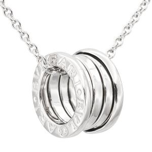 ブルガリ BVLGARI ビー・ゼロワン B-zero1 ペンダント ネックレス K18WG 40.5cm 10.8g 旧型 レディース 中古