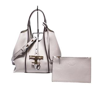 未使用 トッズ TODS Tタイムレス ショッピングバッグ ミニ 2WAY ハンドバッグ ショルダーバッグ ピンクベージュ プレゼント
