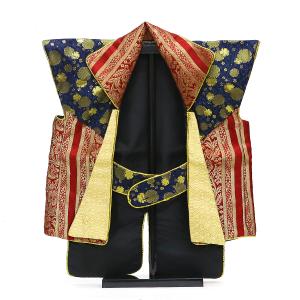 陣羽織 烏帽子 飾り台付き 巾着袋入り 初節句 記念撮影 七五三 御祝