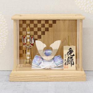 久月 五月人形 兜ケース飾り 10号 兜 取付ケース入 ガラスケース