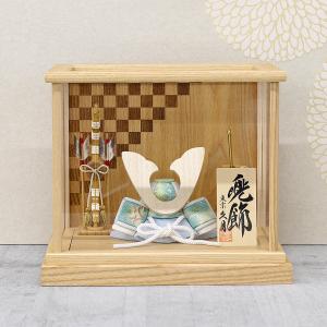 久月 五月人形 兜ケース飾り 10号 兜 取付ケース入 ガラスケース