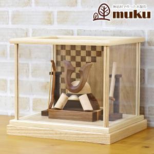 久月 五月人形 兜ケース飾り 10号 兜 取付ケース入 ガラスケース