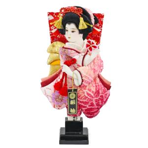 羽子板 お祝い 初正月 13号 姫振袖 汐汲 縮緬/綿押絵羽子板 ミニ