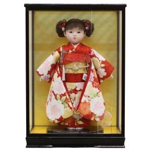 市松人形 松寿作 特選友禅 桜 水色 ひな祭り : 雛人形 五月人形