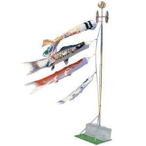 鯉のぼり ベランダ用 こいのぼり 友禅鯉 1.2m 6点セット 格子金具付属
