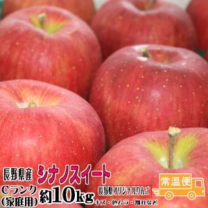 訳あり りんご シナノスイート Cランク 家庭用 約 10kg 長野県産 リンゴ フルーツ 信州 送料無料 10月中旬頃〜 お取り寄せ