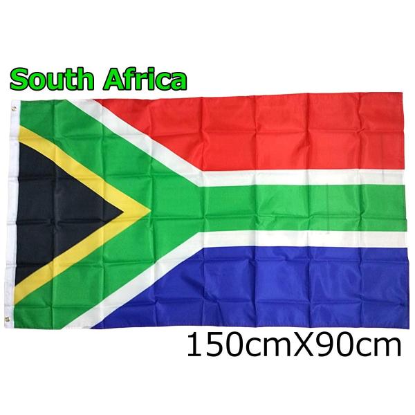 南アフリカ 国旗 大型フラッグ 150cmX90cm 4号サイズ 旗 レインボーフラッグ 意味 6色...