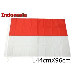 インドネシア 国旗 大型フラッグ 150cmX90cm 4号サイズ 紅白旗 Indonesia Sang Merah Putih ポーランド モナコ 似てる 逆 意味