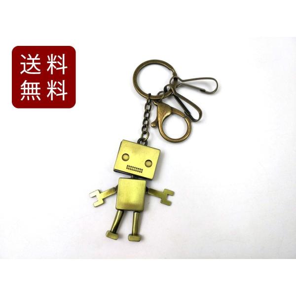 ロボット アンドロイド キーホルダー アンティーク風 6cmX5.5cm ヴィンテージ アクセサリー...