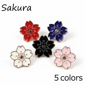 ピンバッジ 富士に桜 ピンズ さくら 富士山 日本 和風 バッジ