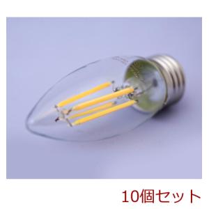 LEDフィラメント電球4W E26 水雷型シャンデリア電球バルブ 10個セット｜marutto-kagu