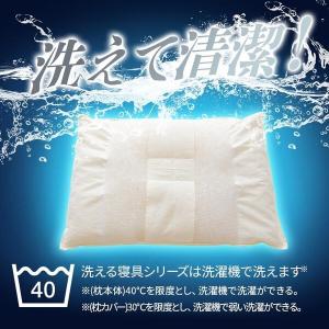 枕 約35×50cm 洗える 清潔 パイプ カバー付き 日本製 洗える寝具 イリス 枕｜marutto-markets