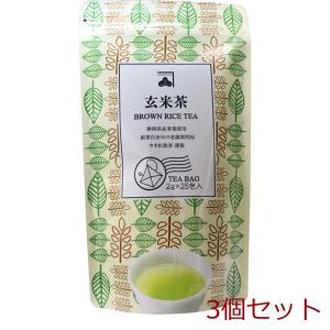 玄米茶 ティーバッグ 2g×25包 3個セット｜marutto-markets