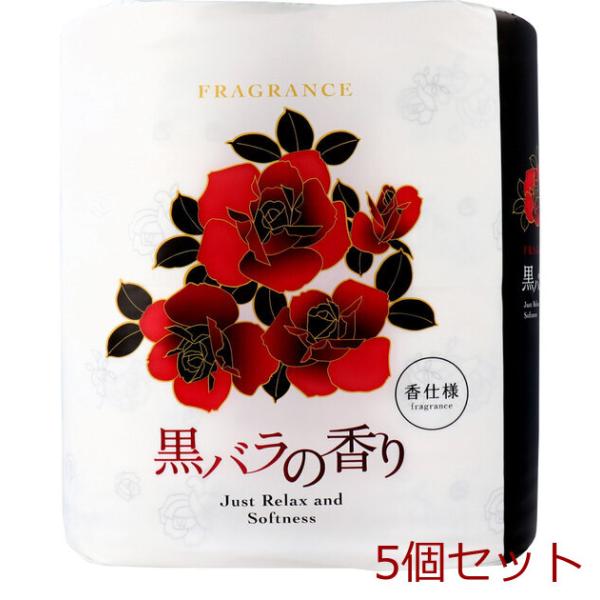 トイレットペーパー　四国特紙 トイレットペーパー 黒バラの香り ダブル 30m×4ロール 5個セット