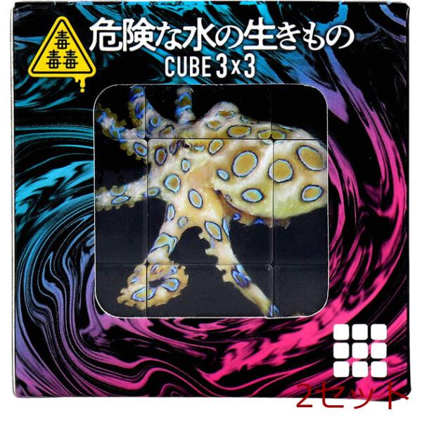 毒毒毒 危険な水の生きもの CUBE 3×3 キューブ スリーバイスリー 1個入 2セット