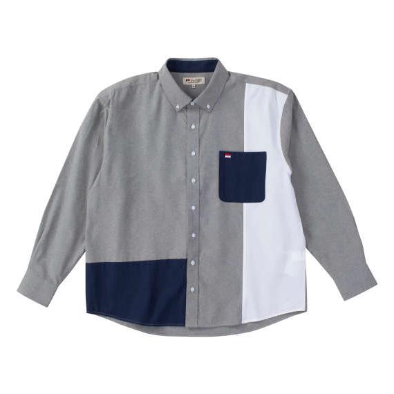 大きいサイズ Ｈ ＢＹ ＦＩＧＥＲ ＣＶＣオックス縦切替長袖Ｂ．Ｄシャツ ３Ｌ ４Ｌ ５Ｌ ６Ｌ ８...